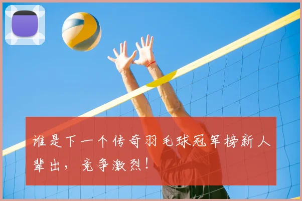 谁是下一个传奇羽毛球冠军榜新人辈出,竞争激烈!